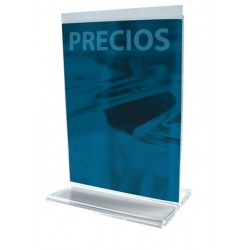 Portaprecios de metacrilato